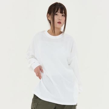[애슬] 빅실루엣 롱슬리브  티셔츠(시보리)