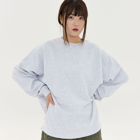 [애슬] 빅실루엣 맨투맨 티셔츠(쮸리)